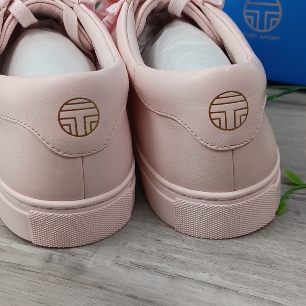 Tory Burch Sport Ruffle Sneaker Cotton Pink NIB - Picture 3 of 11